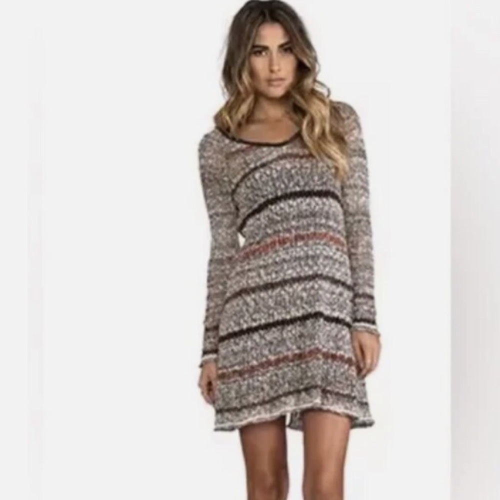 NEW Free People Striped Knit Sweater Dress